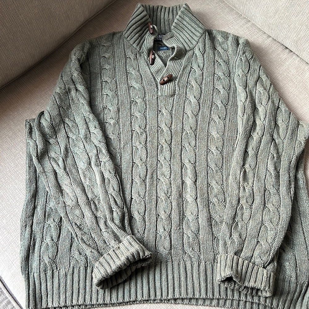 Mens XXL polo tassel sweater